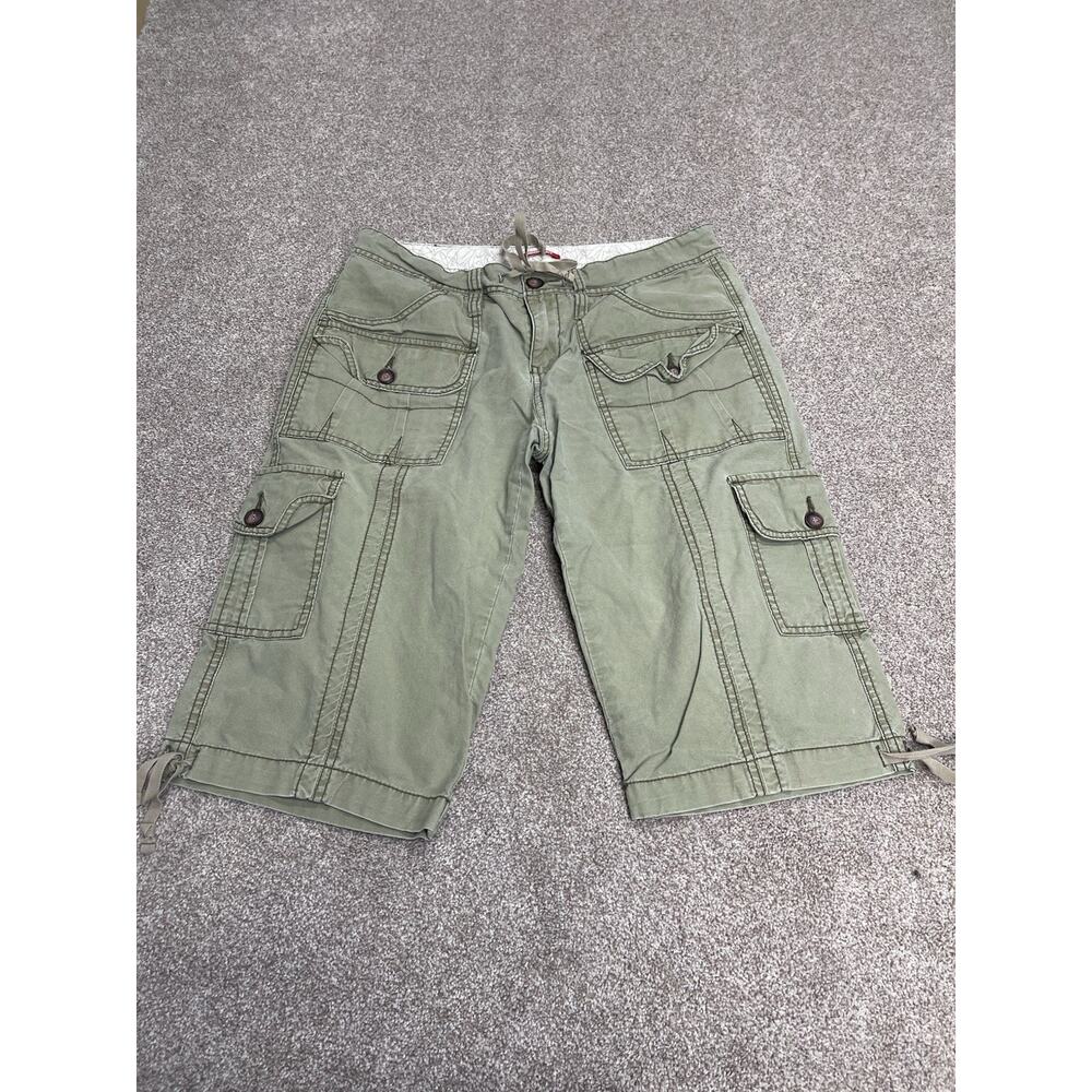 Y2K Skater Parachute Gorpcore UNIONBAY indie sleaze Cargo Shorts sz 11 Low Rise